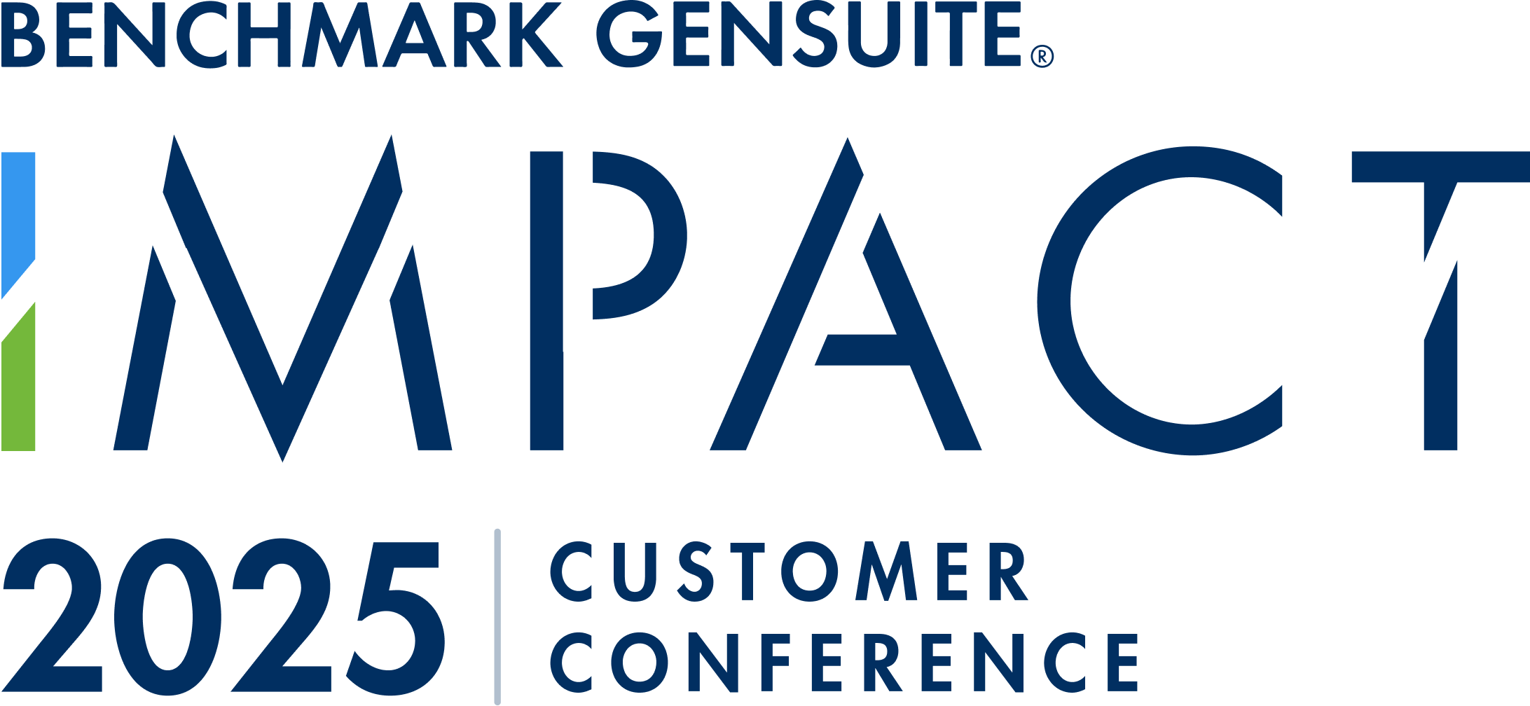 Benchmark Gensuite impact conference logo